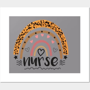 International Nurses Day Rainbow Leopard printable Gift 2021 Posters and Art